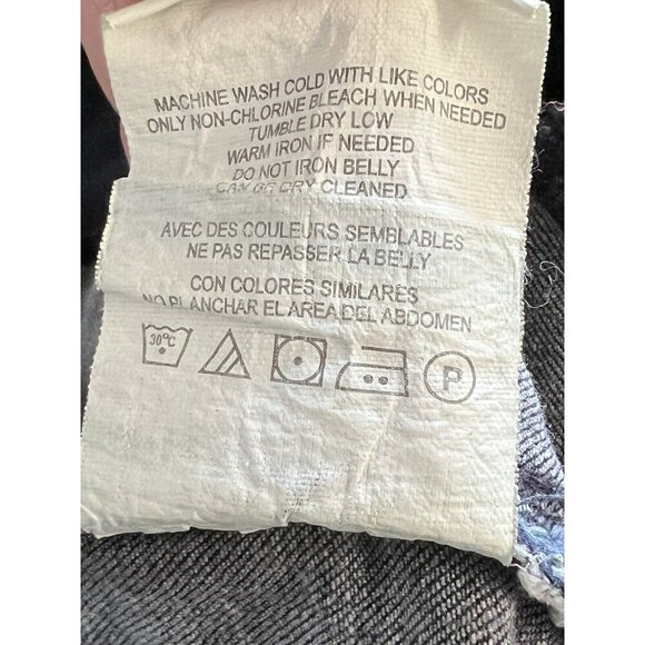 Indigo Blue Maternity Bootcut/Flare Leg Jeans~Size XS~Dark Wash Denim L5 22 - Picture 11 of 11